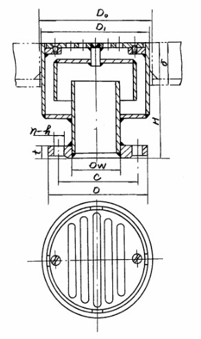 Flange Type Deck ScupperSADRAW.jpg Flange Type Deck ScupperSADRAW.jpg